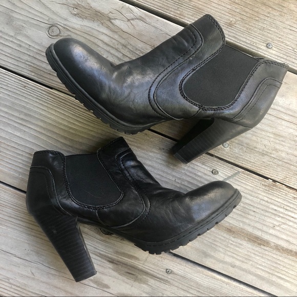 boc leather ankle boots